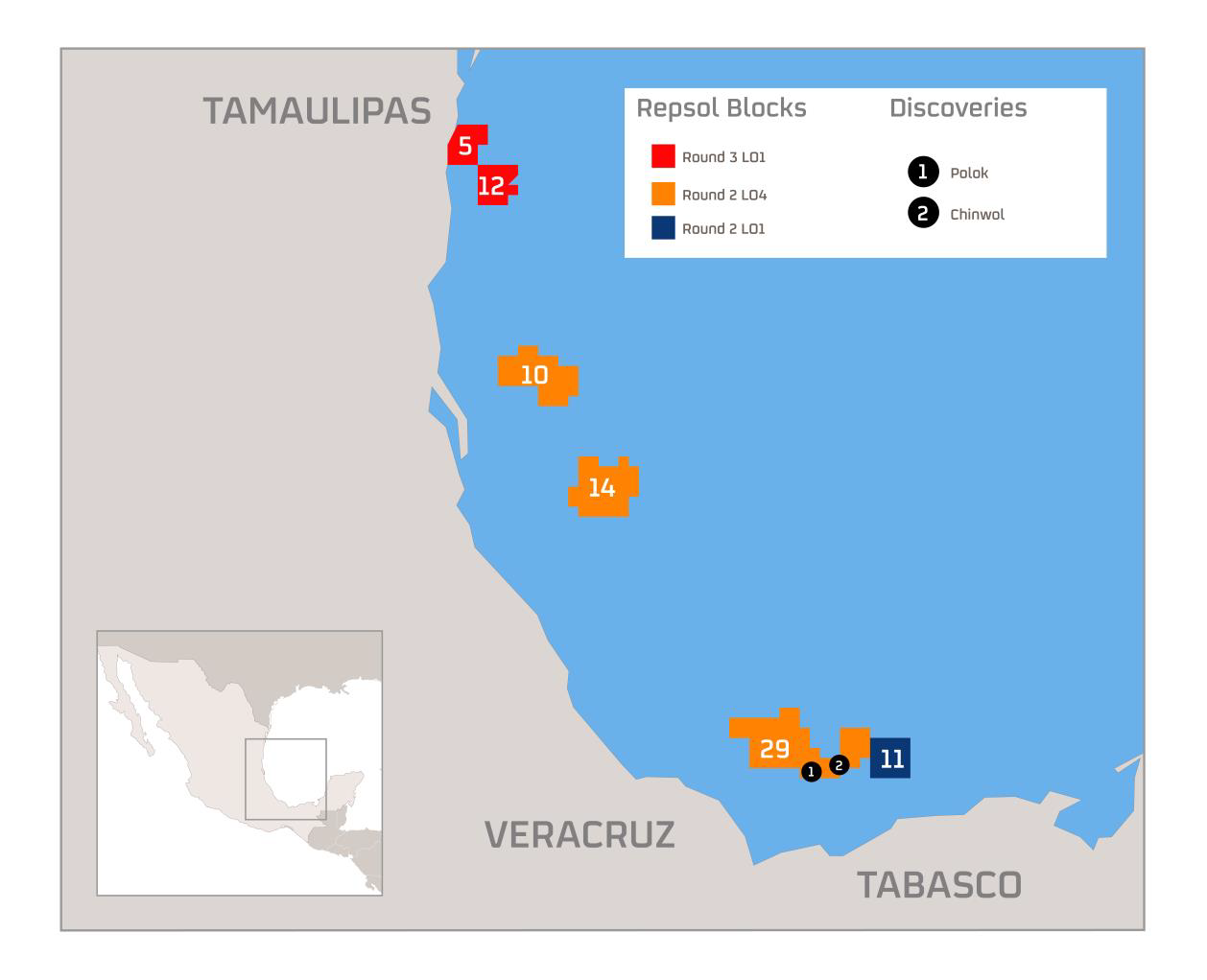 Repsol在墨西哥水域发现两个重要的深海石油资源