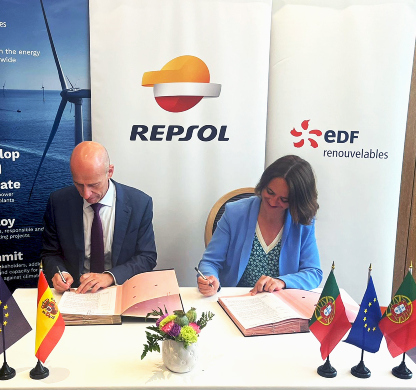 Repsol公司与 EDF Renewables 签署西班牙和葡萄牙海上风电排他性合作协议